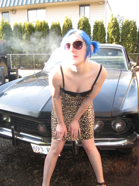 Female model photo shoot of Pusska Panzer in Portland, OR