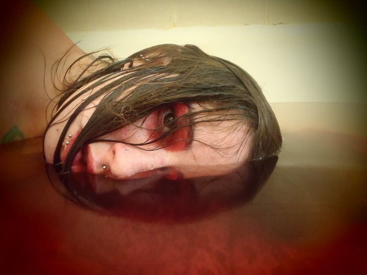 Female model photo shoot of january29 in bathtub