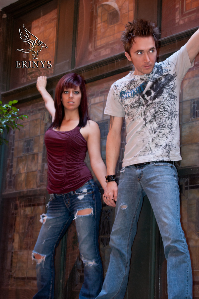 Male and Female model photo shoot of Erinys Studios, Static Disaster and xMiSs Vx in Downtown Memphis