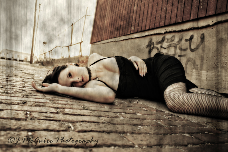 Female model photo shoot of Jazmine Smedley by JMcGuire Photography in Downtown Tulsa