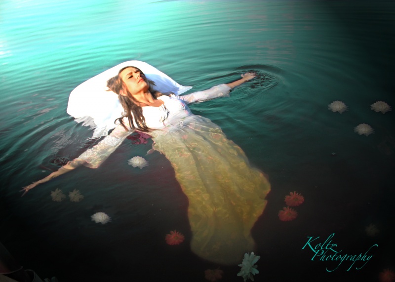 Female model photo shoot of Koltz Photography and Brookelyn in Wonderland in Bass Lake