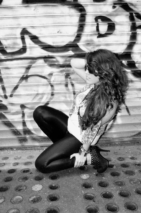 Female model photo shoot of Gentiana Begolli in Manhattan, Canal Street