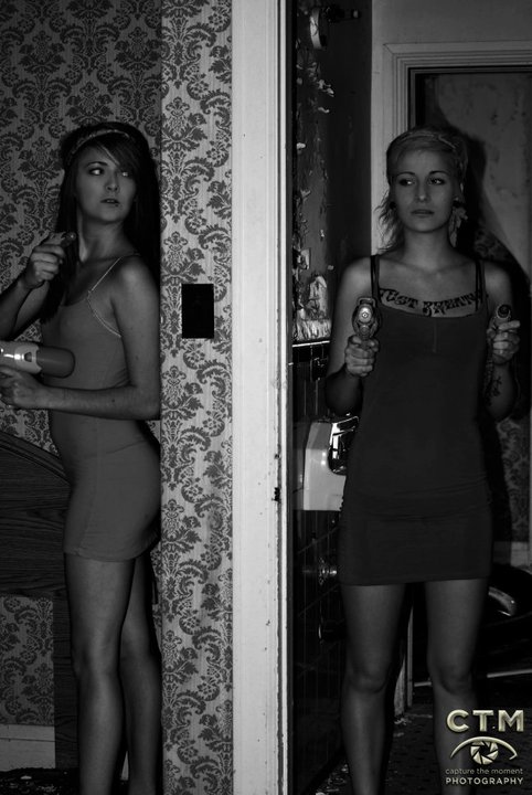 Female model photo shoot of Arielle Woods by CTMPhotography in abandoned motel