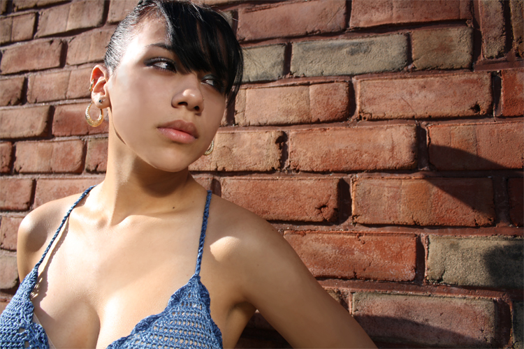 Female model photo shoot of Eves Crochet in Brooklyn !