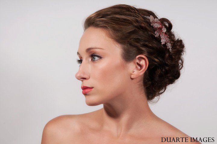 Female model photo shoot of Jeni Teran- Makeup by Aaron Duarte, hair styled by Jeni Teran