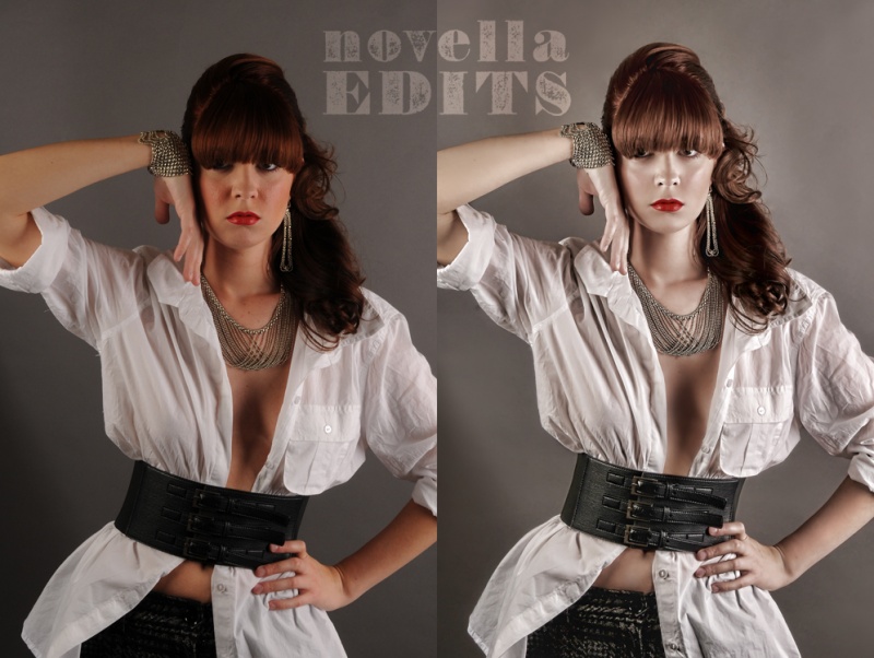 Female model photo shoot of Novella Edits