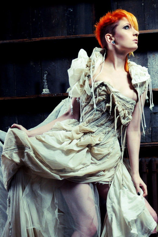 Female model photo shoot of Extacy Photographic and Ulorin Vex, clothing designed by oOo