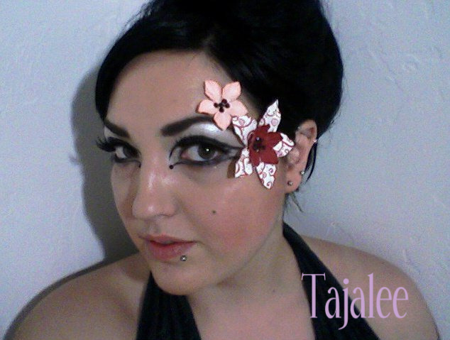 Female model photo shoot of Makeup Artist Taja Lee