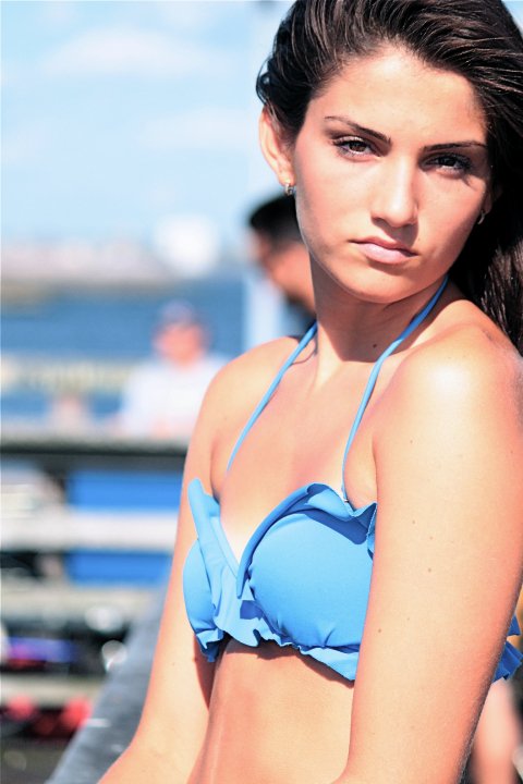 Female model photo shoot of M e d i n a in Coney Island Beach - Brooklyn NY