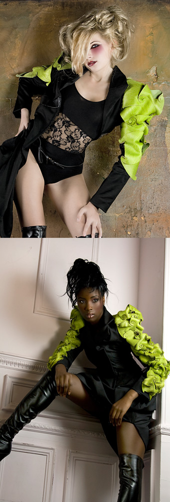 Female model photo shoot of Cristina Carinhas, Goda Cinaityte and Mulan itoje, wardrobe styled by manika nanda stylist