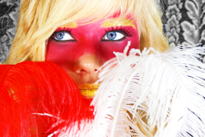 Female model photo shoot of CaitlinMarie by De Fleur Photo, makeup by DeLushus makeup