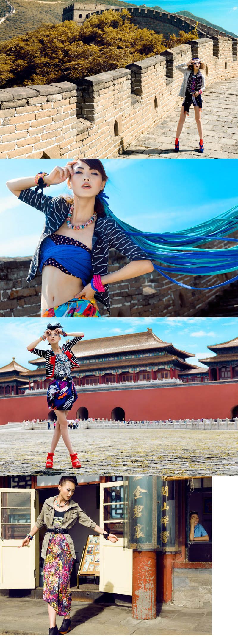 Female model photo shoot of JAY LEE in insanely awesome Great wall & Forbidden city, Summer palaceChina