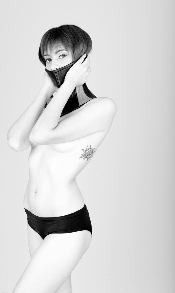 Female model photo shoot of Twisted Trigger by Glenn B Wellman in Hobe Sound Studio, makeup by Vivian Mua