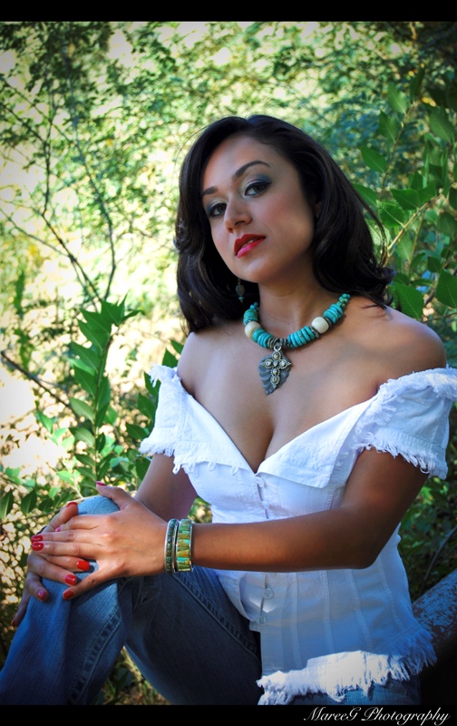 Female model photo shoot of MareeG Photography and Erika Arvizo in Bosque, ABQ, NM