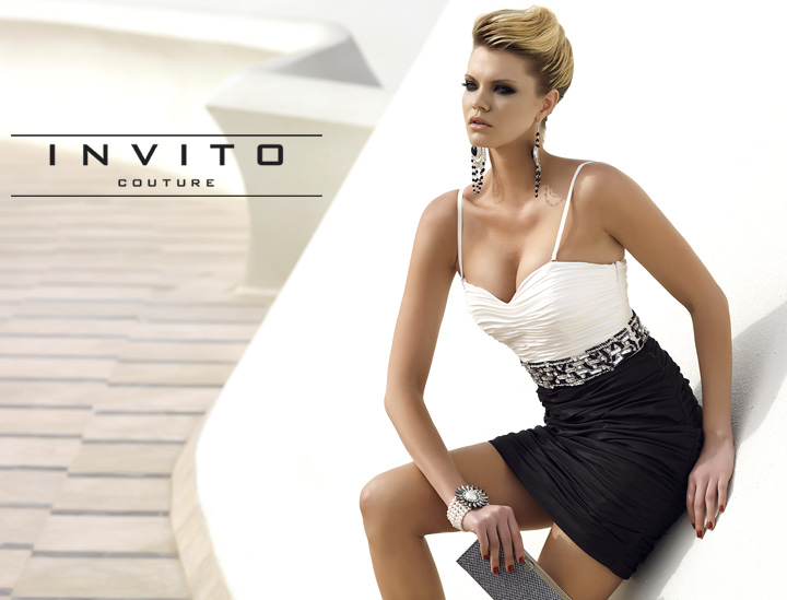 Female model photo shoot of Invito Couture in Vancouver, BC
