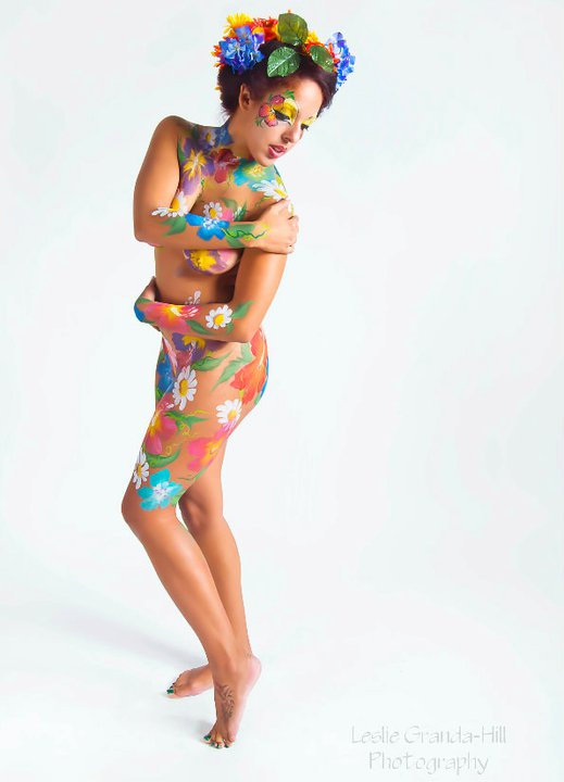 Female model photo shoot of xXxHeidyxXx, makeup by Gulhcik, body painted by Athena FX Studios