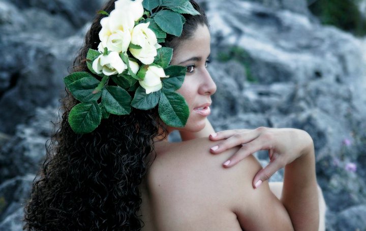 Female model photo shoot of Tatiana Duque in Mackinac Island, MI