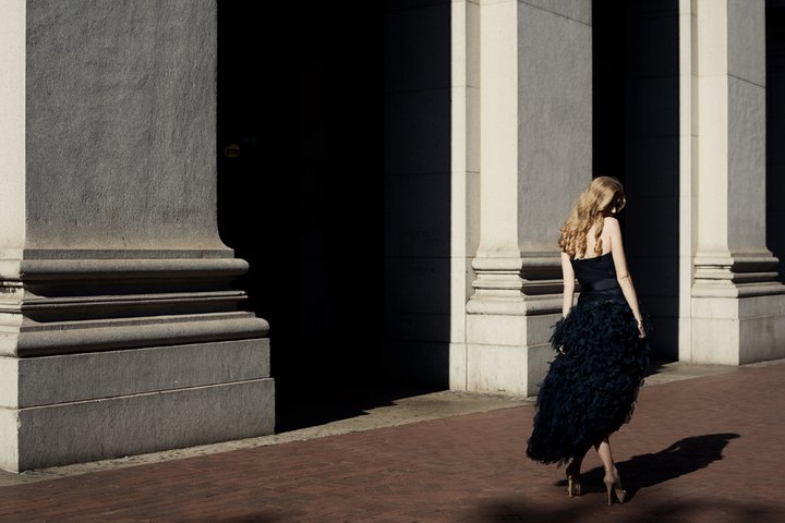 Female model photo shoot of VA Styling in City Hall, NY