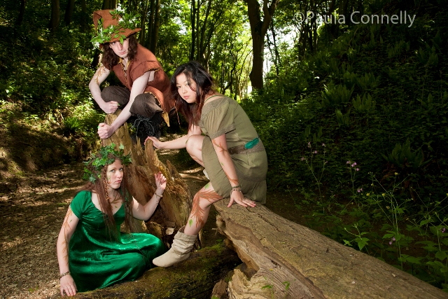 Female model photo shoot of Raevens Rags, OpalineStorm and Raeven Irata by Paula Connelly in Danes Dyke, makeup by HayleySFX