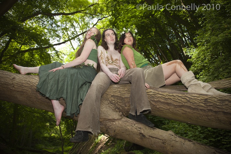 Female model photo shoot of Raevens Rags, Raeven Irata and OpalineStorm by Paula Connelly in Dane's Dyke, makeup by HayleySFX