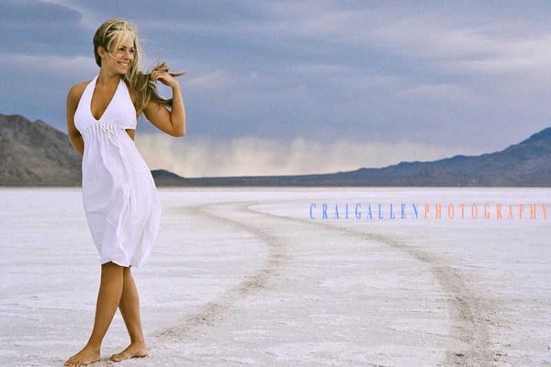 Female model photo shoot of Hilary Delgado in Salt Flats