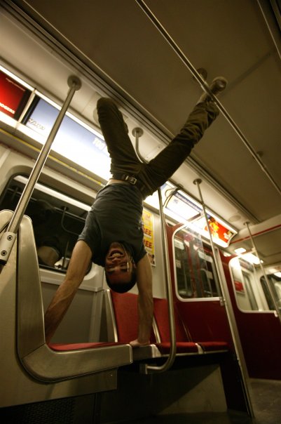 Male model photo shoot of SpencerF in TTC Subway