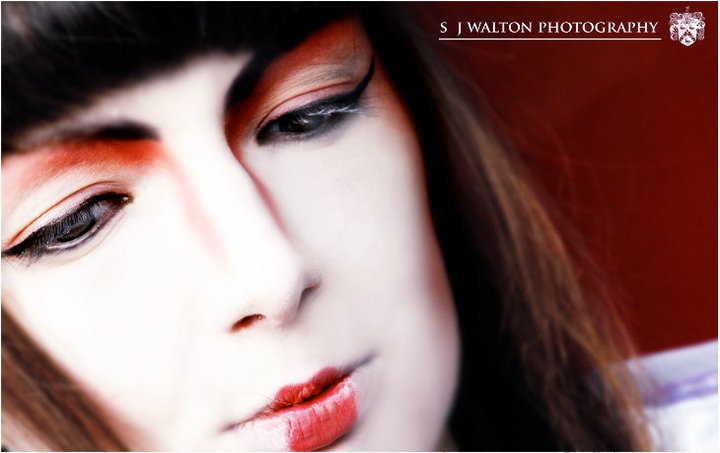 Female model photo shoot of Kamikazii  and Gee Hirst in North Wales, makeup by Kamikazii 