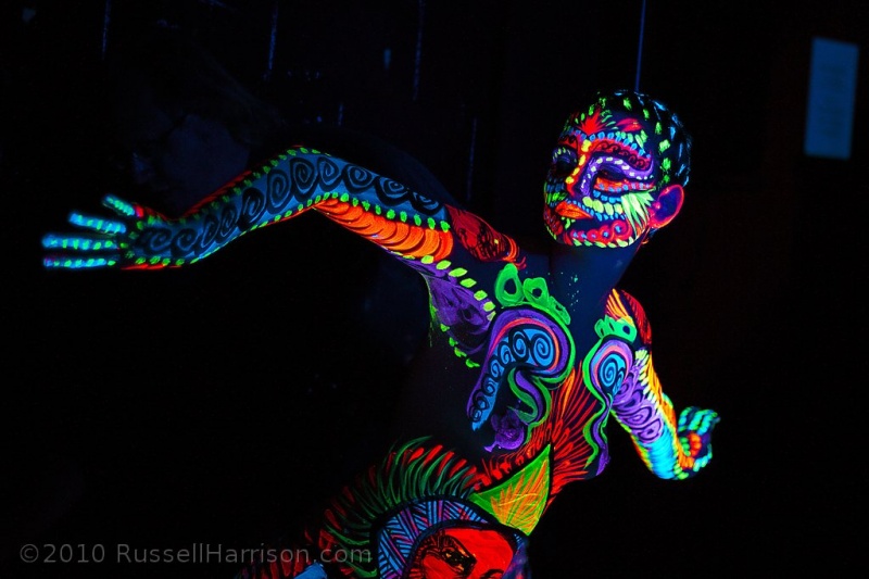 Male model photo shoot of Russell Harrison by Russell Harrison in Durham, NC, body painted by Living Brush Bodypaint