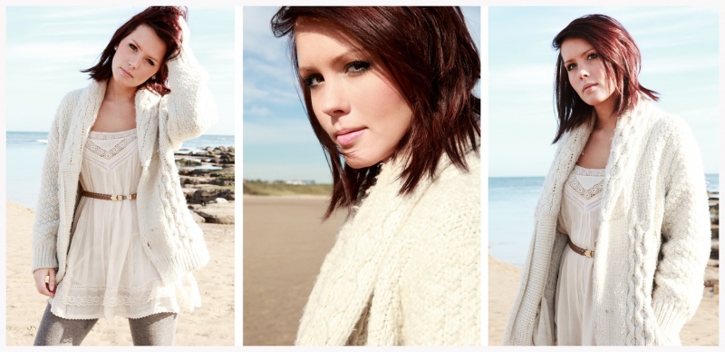 Female model photo shoot of Danni Ford by Kat Drew in Tynemouth Beach