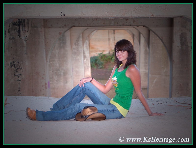 Male and Female model photo shoot of KsHeritage and Ashlynn R by KsHeritage in Under the Chikaskia River bridge located in Drury, Kansas USA!