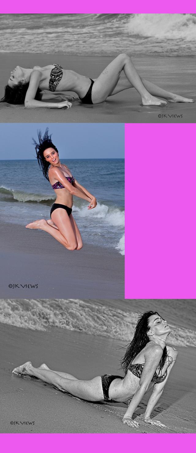 Female model photo shoot of AshBry Dunne in Sandbridge, virginia Beach, VA