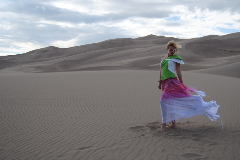 Female model photo shoot of Rio Hutson and Kutie Kathleen in Sand Dunes, Colorado