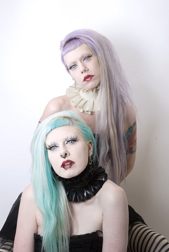Female model photo shoot of Iva Insane and Adora BatBrat by Olof O in Gothenburg