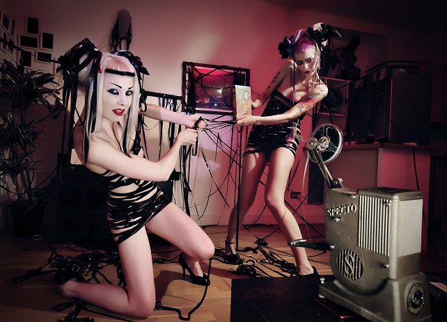 Female model photo shoot of Iva Insane and Adora BatBrat by TomMac in London