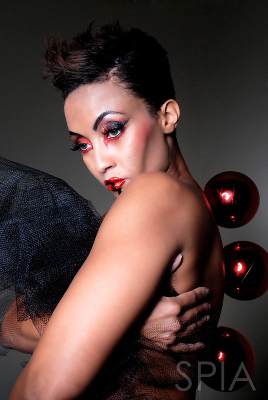 Female model photo shoot of AquailaD by SPIA, makeup by Makeup by GRACI3