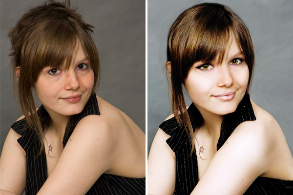 Female model photo shoot of Celebrity Retouches and Sraet