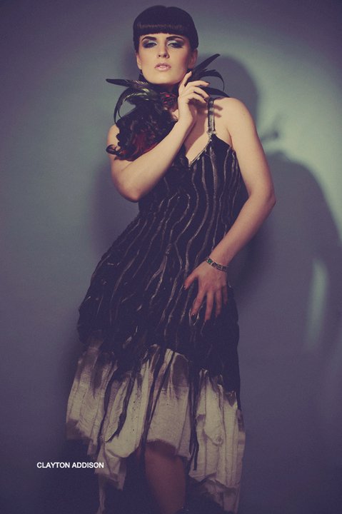 Female model photo shoot of Black Lotus Clothing and Vampireleniore by Clayton Addison