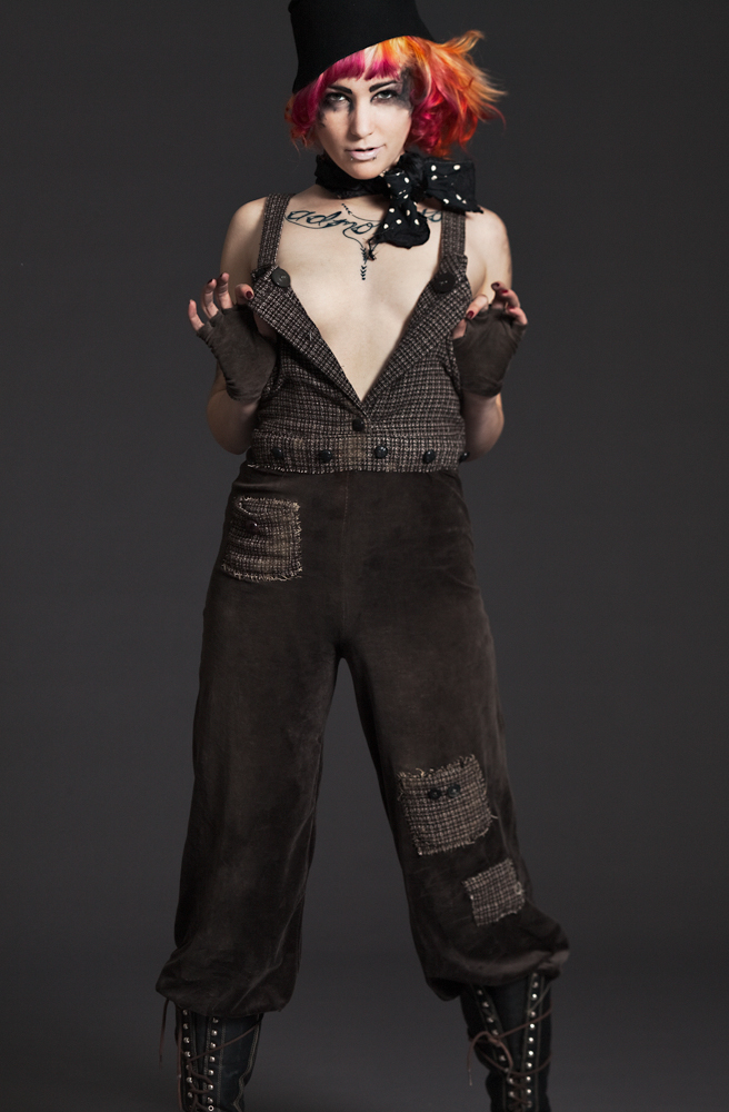 Female model photo shoot of Black Lotus Clothing and Leo Velo by J Comita