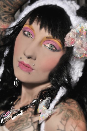 Female model photo shoot of Nekho by Randi Rhea, makeup by The Vanity