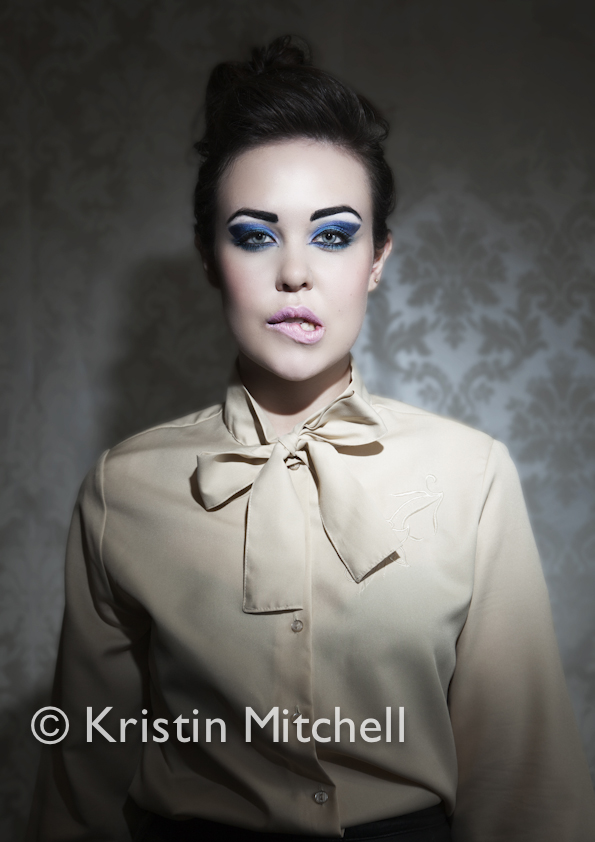 Female model photo shoot of B-ROX by KSMitchell in Glasgow, makeup by B-ROX