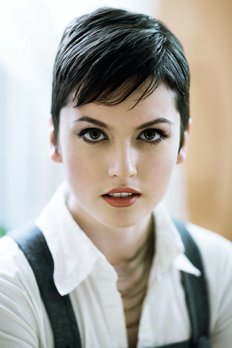 Female model photo shoot of Bridget E by Escalante, makeup by Dana Spence