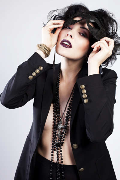 Female model photo shoot of Dasha Lushnikova and K H, makeup by Heather Vince