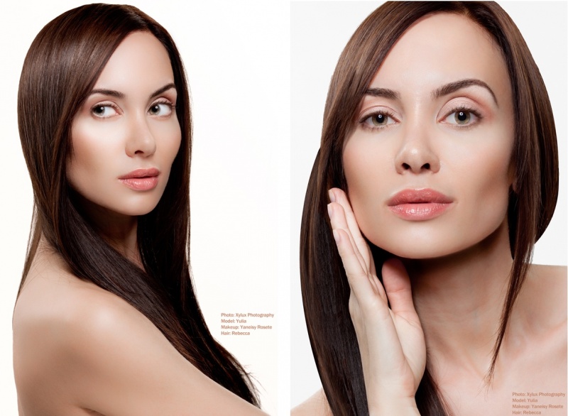 Female model photo shoot of Yaneisy Rosete Pro MUA and Yulia Klass by Xylux in Xylux Studios