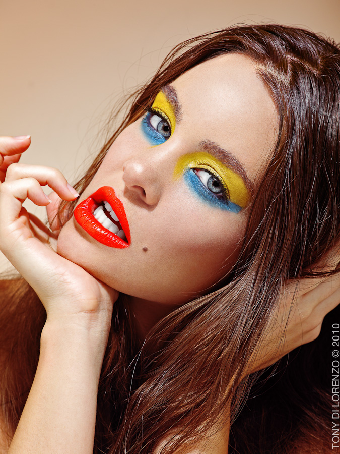 Female model photo shoot of ASHA school of makeup  in toronto