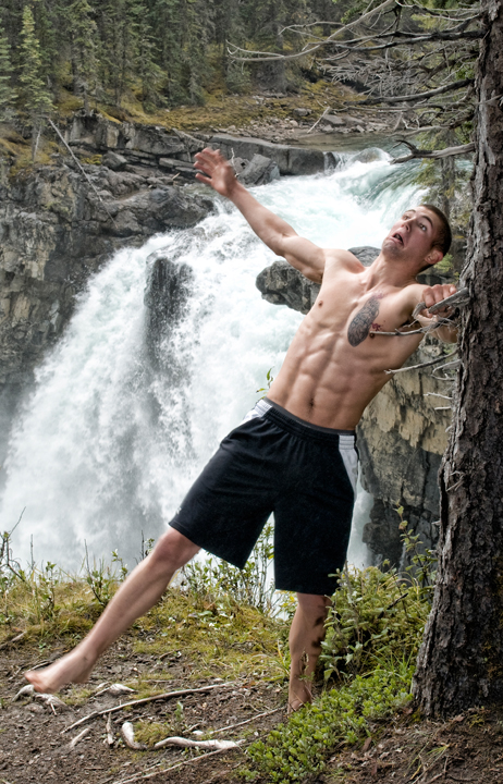 Male model photo shoot of Millar Photographics and Jerome Davis in Snake Indian Falls