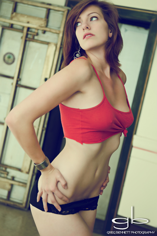 Female model photo shoot of Plexiglass by Greg Bennett Photography