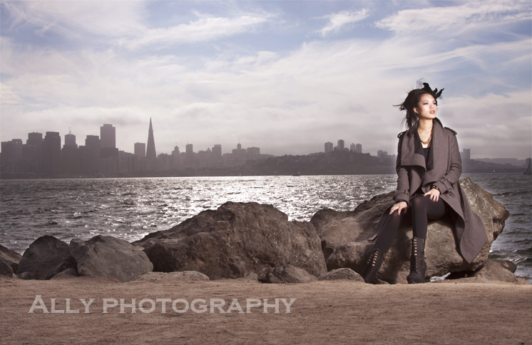 Female model photo shoot of Ally Li Yan in San Francisco