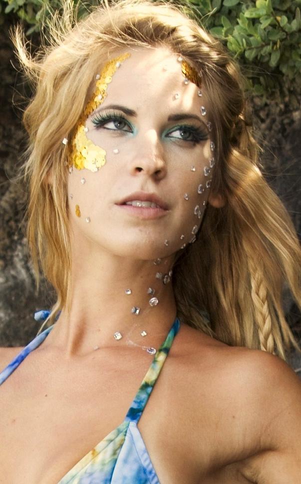 Female model photo shoot of Alexandra Pluta in Makena Maui, HI, clothing designed by Kate Swim  