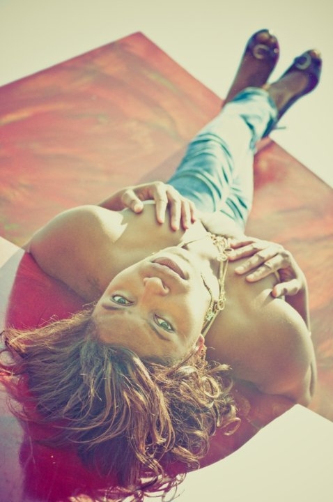 Female model photo shoot of Nicoya R by Black and Geauxld
