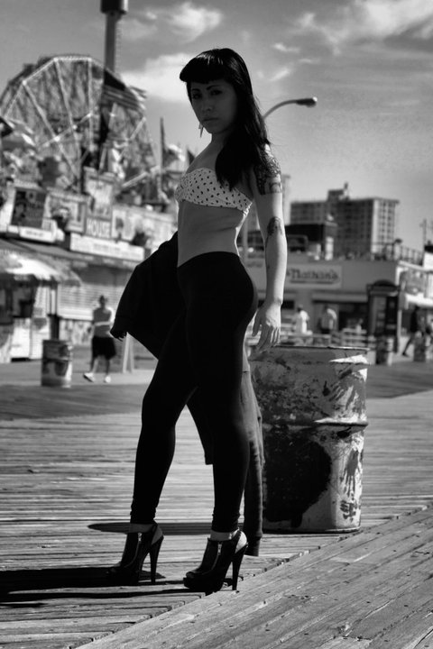 Female model photo shoot of Yesica A in Brooklyn